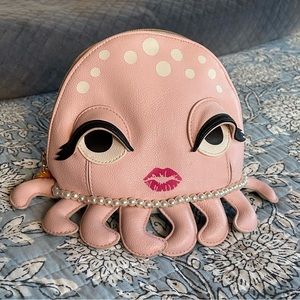 Betsey Johnson Pink Octopus Makeup Bag